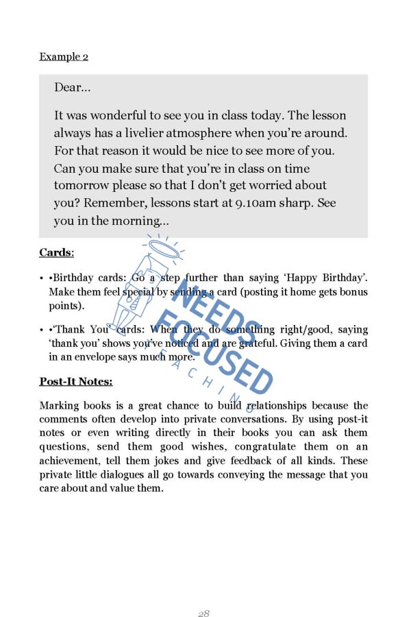 Make contact with your students: how you can build a positive relationship between teacher and student - the #1 secret of effective class management