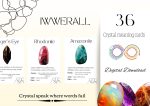 Crystal Wisdom: editable watercolor gemstone meaning cards - printable and personalize your journey with the power of stones