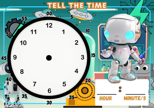 Robot Theme pressure book Print book For toddlers Printable pre -school activities Children all book Homeschool Tools Printing Book Educational