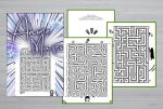 Anime mazzel book, 30 printable pages, maze for children, instant download, brain teaser game, maze play, kids activity book
