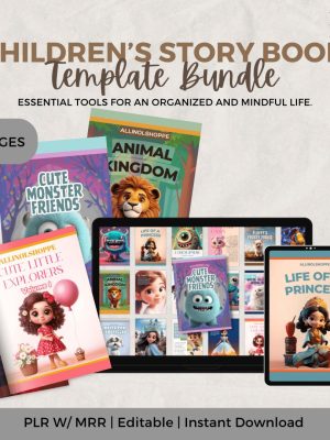 Children's story books and e-book template, children's books, editable children's e-book, Our, editable in Canva, e-book template