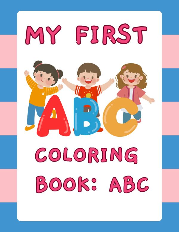 My first coloring book: ABC.Alphabet coloring book.ABC coloring pages.Baby shower book, baby shower activity, ABC flash cards.