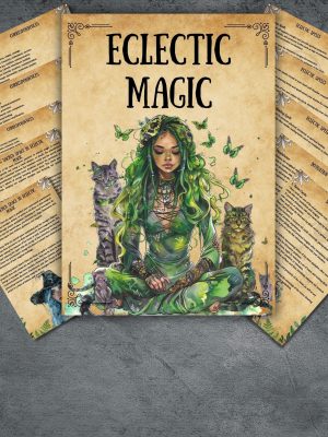 Secret Eclectic Magical Grimoire Pages, Wicca rituals, Book of shadows, eclectic witchcraft, pagan, witch-like printable, forest pages