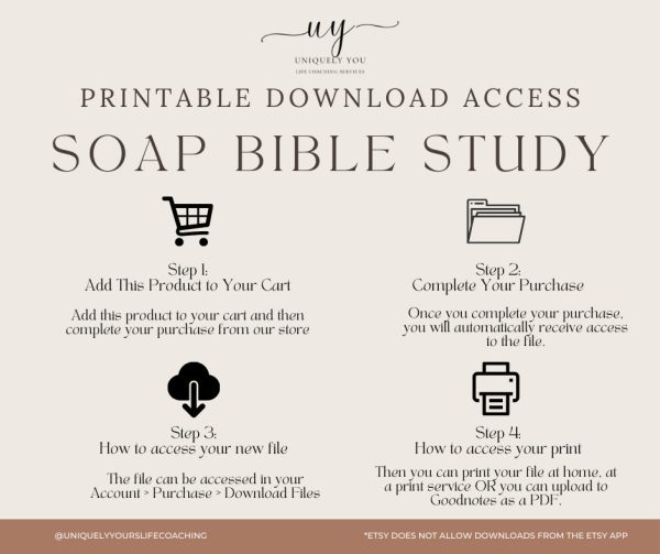 Soap Bible study Printable Christian soap template Digital Bible study Scripture Printable worksheet Bible study Goodnotes Biblevers guide