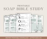 Soap Bible study Printable Christian soap template Digital Bible study Scripture Printable worksheet Bible study Goodnotes Biblevers guide