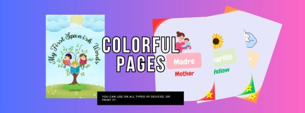 My first Spanish words - Spanish for children - Book for children