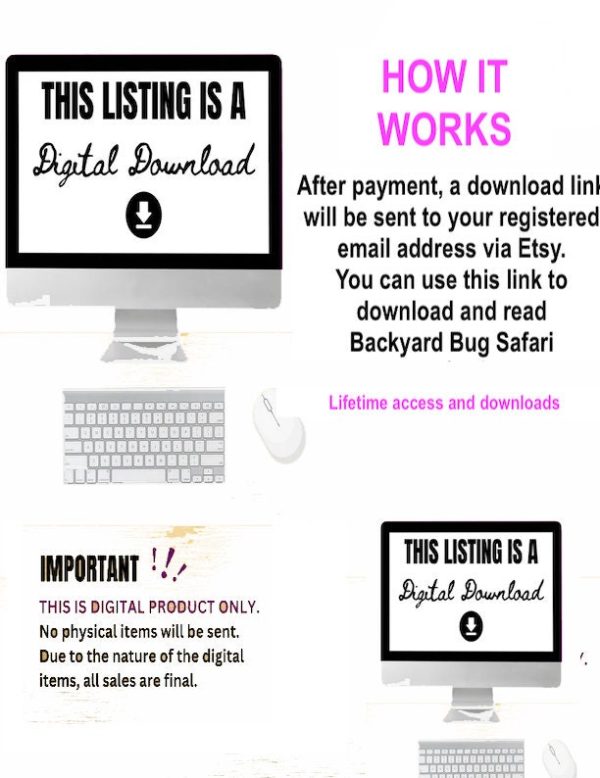 Backyard Bug Safari Adventure digital gift book download full length award winning published book