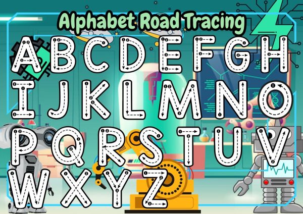 Robot Theme pressure book Print book For toddlers Printable pre -school activities Children all book Homeschool Tools Printing Book Educational