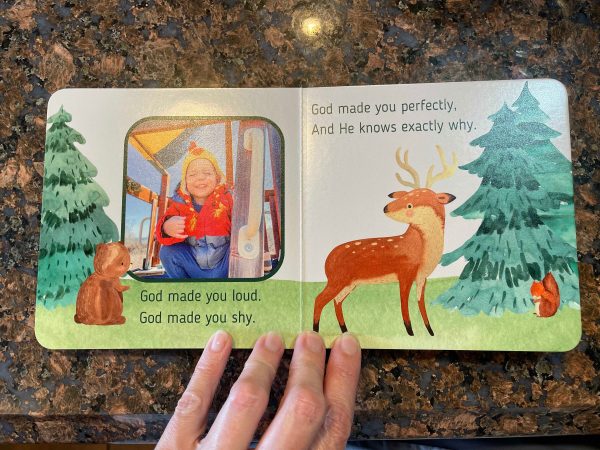 God made you board book template for Canva - Personalizable