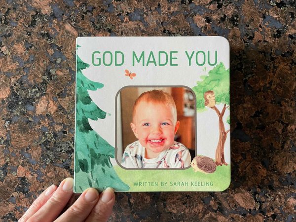 God made you board book template for Canva - Personalizable