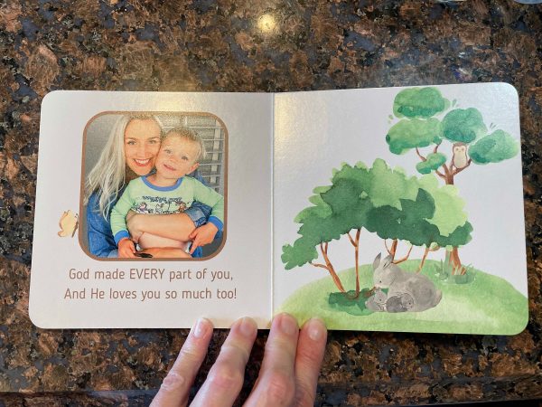 God made you board book template for Canva - Personalizable