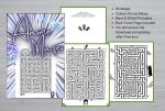 Anime mazzel book, 30 printable pages, maze for children, instant download, brain teaser game, maze play, kids activity book