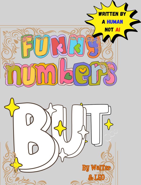 Funny Numbers - Digital Children's Book - Story Book - PDF/Printing Download - Story Before going to sleep - Educational/Fun - Counting/Colors 2-4 Age
