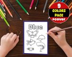 Learn colors for children - Pre -school learning - Download coloring book directly - ready to print