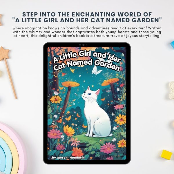 A little girl and her cat named Garden |Digital Story Book for Children |Digital copy Download/PrintableChildren's storyEducational