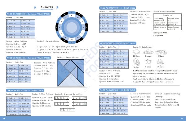 The Fun Times Tables workbook for children (7-9 years): Fascinating exercises for multiplying and sharing for the daily calculations Paperback