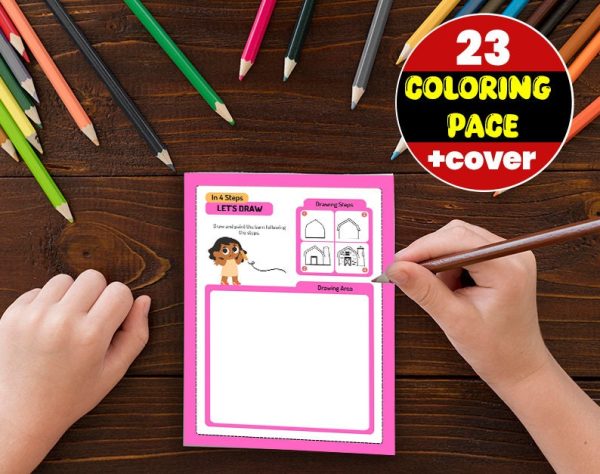 Pre -school learning - Development of handicrafts - Activities book for children - Download coloring book directly - ready to print