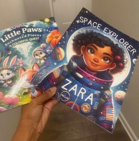 Space explorer Zara |Children's Reading Book 40 pages 8.5 x 11 inch Black Girl Book Paperback - Great Print