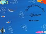 My first coloring book: aquatic animals