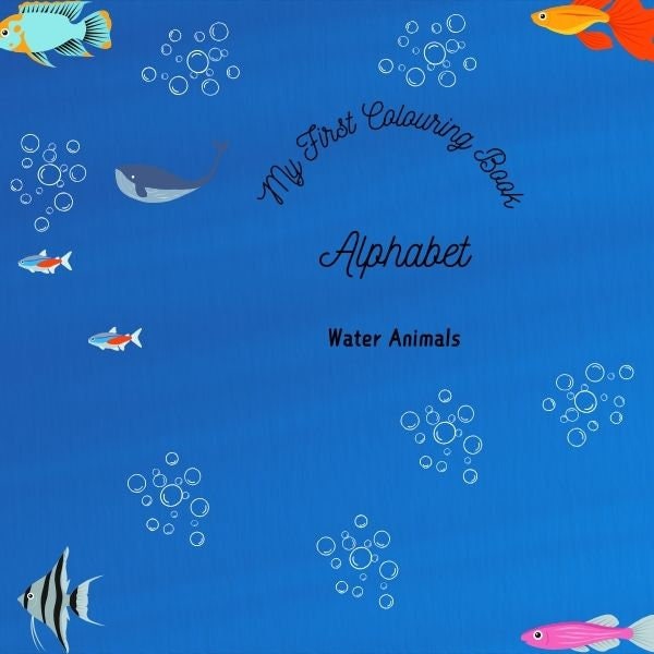 My first coloring book: aquatic animals