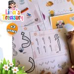 Workbook for writing Arabic letters: a nice guide for both young students and adults