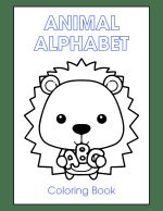 Children alphabet coloring book digitally ready to print