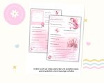 Print template Friends book Eenhoorn - Friendship of Kleuterchool - Friends book to print yourself - Friends book pages - Friends cards -