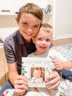 God made you board book template for Canva - Personalizable