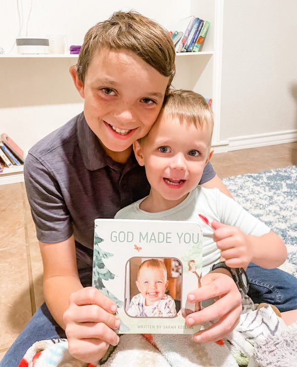 God made you board book template for Canva - Personalizable