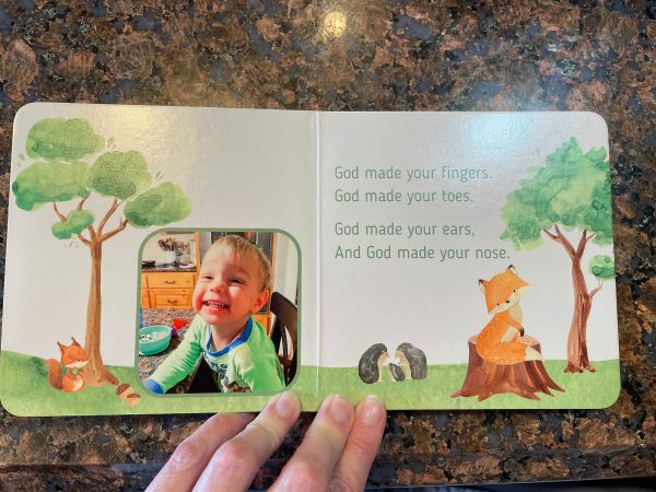 God made you board book template for Canva - Personalizable