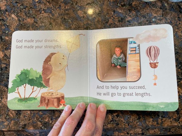 God made you board book template for Canva - Personalizable
