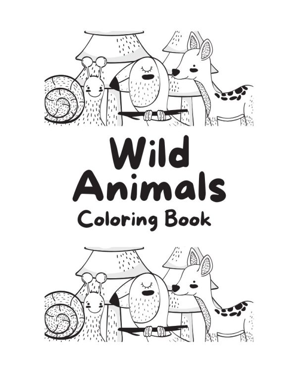 wild animal coloring book26 pagesNice coloring pagesFor children and adultsDigital download720x900