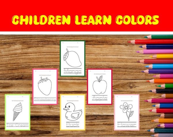 Alphabet colors A to Z - Download coloring book directly - ready to print