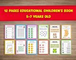 Activity book with 1-20 figures - Pre -school learning - Activity book for children - Direct download book - ready to print