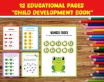 Activity book with 1-20 figures - Pre -school learning - Activity book for children - Direct download book - ready to print