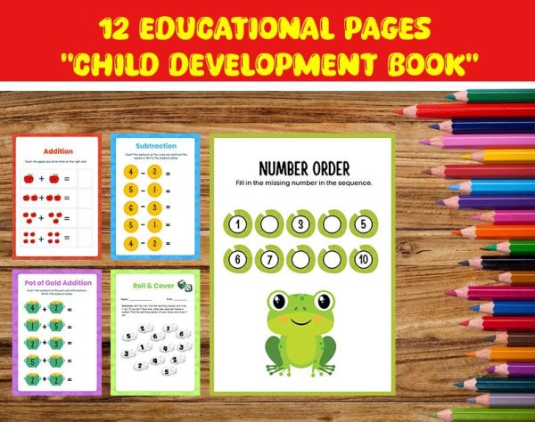 Activity book with 1-20 figures - Pre -school learning - Activity book for children - Direct download book - ready to print