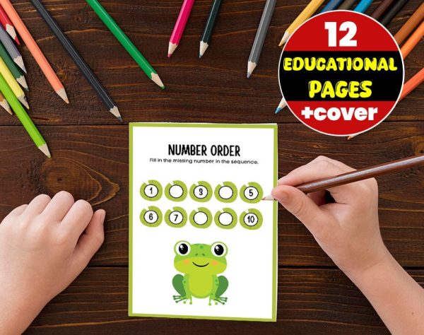 Activity book with 1-20 figures - Pre -school learning - Activity book for children - Direct download book - ready to print