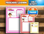 Pre -school learning - Development of handicrafts - Activities book for children - Download coloring book directly - ready to print