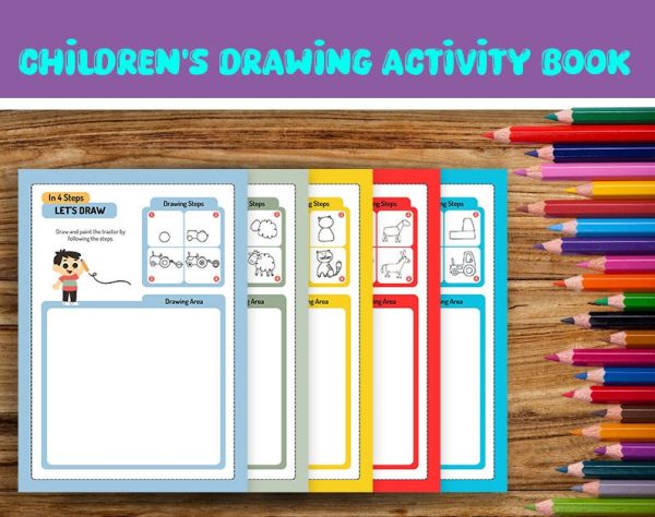 Pre -school learning - Development of handicrafts - Activities book for children - Download coloring book directly - ready to print