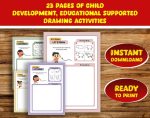 Pre -school learning - Development of handicrafts - Activities book for children - Download coloring book directly - ready to print
