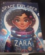 Space explorer Zara |Children's Reading Book 40 pages 8.5 x 11 inch Black Girl Book Paperback - Great Print