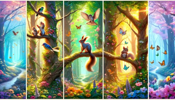 Sparky and the enchanted forest, children's fantasy book, magical adventures, enchanted forest, adventure story for children, friendship stories.