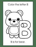 Children alphabet coloring book digitally ready to print
