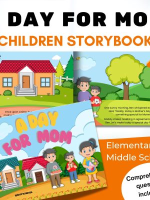 A day before Mama Mother's Day Comprehension Reading Children Story Book Short Stories